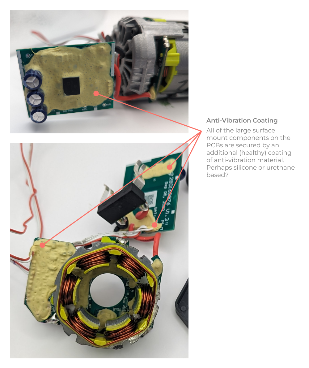 Vibration mitigation on PCBs.